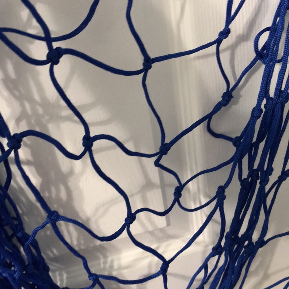 Blue hammock never been used